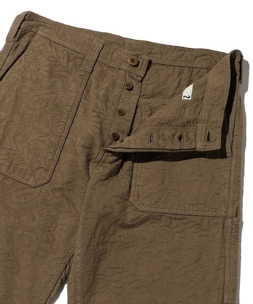 ts(s)（ティーエスエス）の「Paisley Jacquard Fatigue Pants/ジャガード ファティーグパ ンツ（パンツ・ブラウン/ネイビー・2）」の4枚目の写真