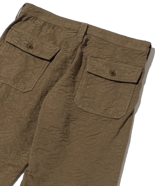 ts(s)（ティーエスエス）の「Paisley Jacquard Fatigue Pants/ジャガード ファティーグパ ンツ（パンツ・ブラウン/ネイビー・2）」の6枚目の写真