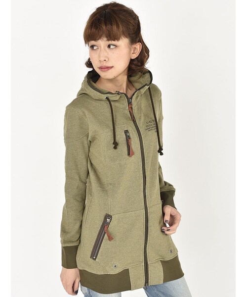 AVIREX（アヴィレックス）の「DS L/S RIDER-S LONG（トップス・レディース・GREY/RED/SAGE・S/M/L）」の19枚目の写真