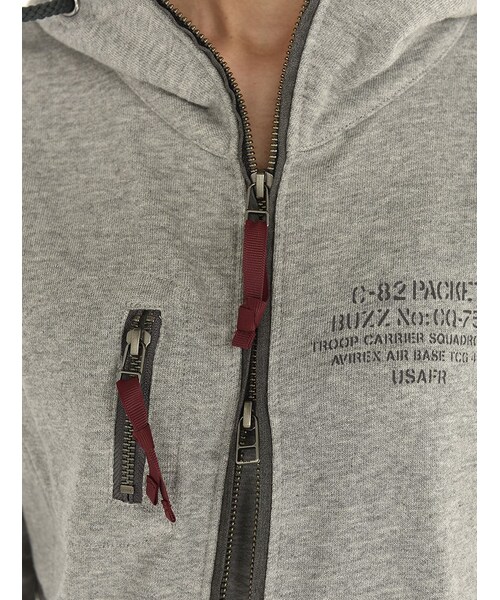 AVIREX（アヴィレックス）の「DS L/S RIDER-S LONG（トップス・レディース・GREY/RED/SAGE・S/M/L）」の6枚目の写真