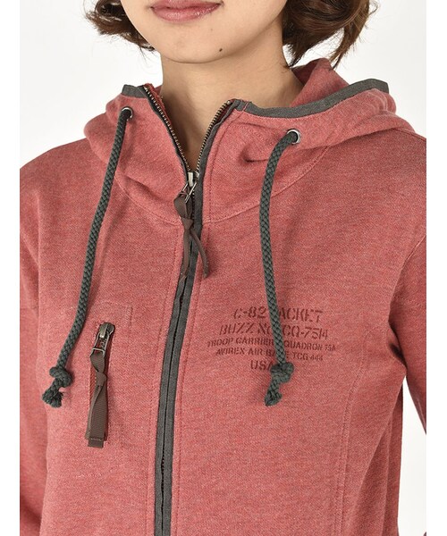 AVIREX（アヴィレックス）の「DS L/S RIDER-S LONG（トップス・レディース・GREY/RED/SAGE・S/M/L）」の13枚目の写真