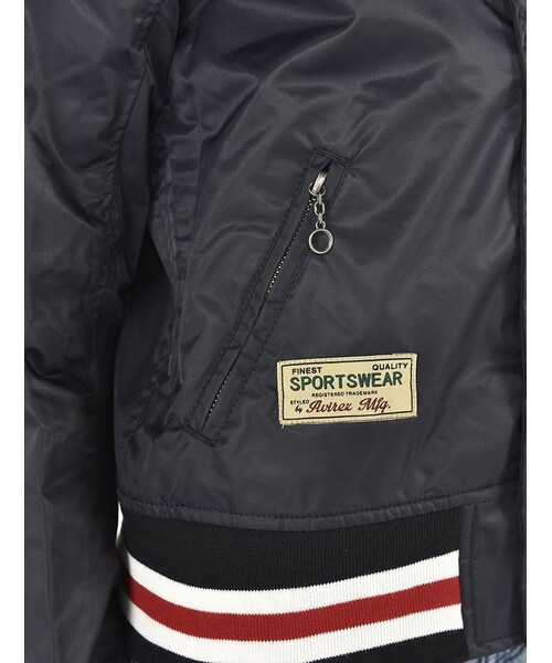 AVIREX（アヴィレックス）の「DS AVI-L NYLON AWARD（ジャケット/アウター・レディース・RED/NAVY・S/M）」の6枚目の写真