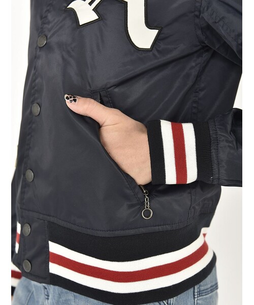 AVIREX（アヴィレックス）の「DS AVI-L NYLON AWARD（ジャケット/アウター・レディース・RED/NAVY・S/M）」の8枚目の写真