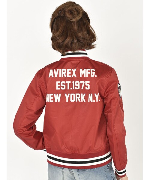 AVIREX（アヴィレックス）の「DS AVI-L NYLON AWARD（ジャケット/アウター・レディース・RED/NAVY・S/M）」の13枚目の写真