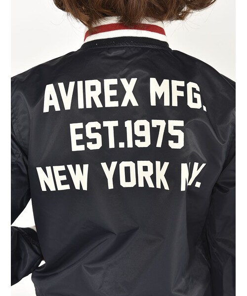 AVIREX（アヴィレックス）の「DS AVI-L NYLON AWARD（ジャケット/アウター・レディース・RED/NAVY・S/M）」の9枚目の写真