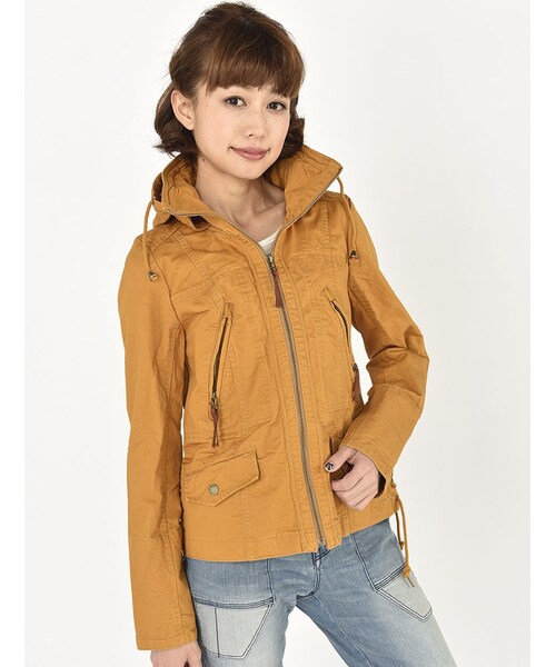 AVIREX（アヴィレックス）の「LACE UP MIL.ZIP JKT（ジャケット/アウター・レディース・CHARCOL/MUSTERD/SAGE・S/M）」の21枚目の写真