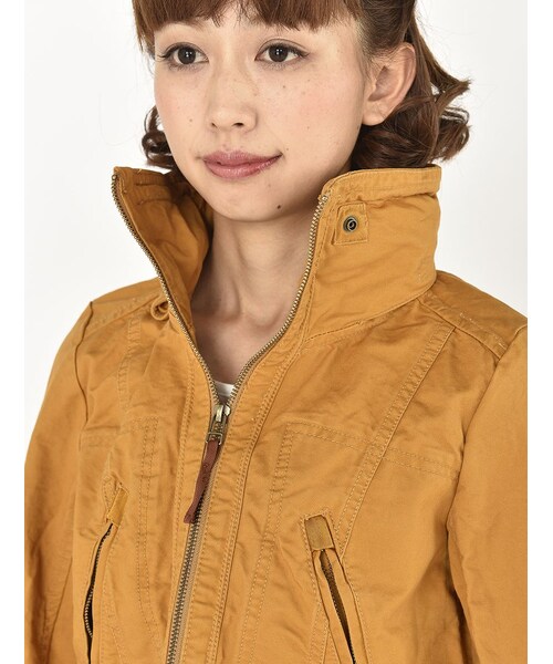 AVIREX（アヴィレックス）の「LACE UP MIL.ZIP JKT（ジャケット/アウター・レディース・CHARCOL/MUSTERD/SAGE・S/M）」の15枚目の写真