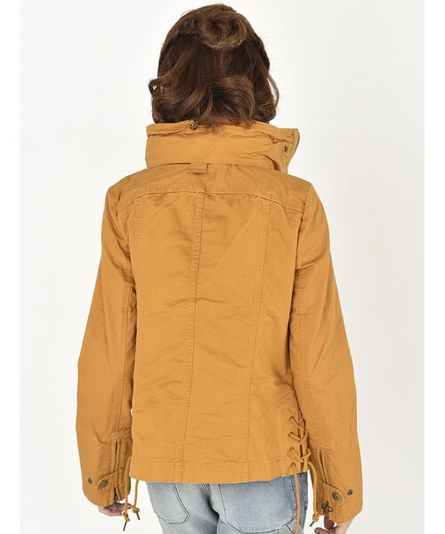 AVIREX（アヴィレックス）の「LACE UP MIL.ZIP JKT（ジャケット/アウター・レディース・CHARCOL/MUSTERD/SAGE・S/M）」の14枚目の写真