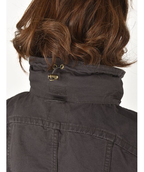 AVIREX（アヴィレックス）の「LACE UP MIL.ZIP JKT（ジャケット/アウター・レディース・CHARCOL/MUSTERD/SAGE・S/M）」の8枚目の写真