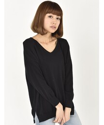 Rinajour | Vネックプルオーバー(トップス)