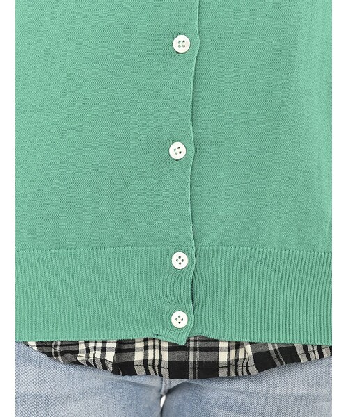 Rinajour（リナジュール）の「グログラン カーディガン（トップス・レディース・OFF/WHITE/ROYAL/YELLOW/GREEN・F）」の14枚目の写真