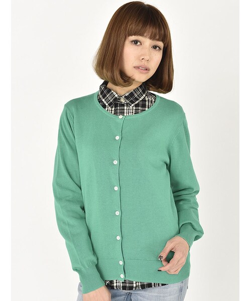 Rinajour（リナジュール）の「グログラン カーディガン（トップス・レディース・OFF/WHITE/ROYAL/YELLOW/GREEN・F）」の15枚目の写真
