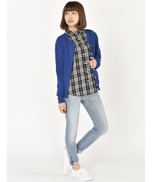 Rinajour（リナジュール）の「グログラン カーディガン（トップス・レディース・OFF/WHITE/ROYAL/YELLOW/GREEN・F）」の20枚目の写真