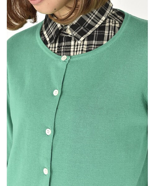 Rinajour（リナジュール）の「グログラン カーディガン（トップス・レディース・OFF/WHITE/ROYAL/YELLOW/GREEN・F）」の12枚目の写真