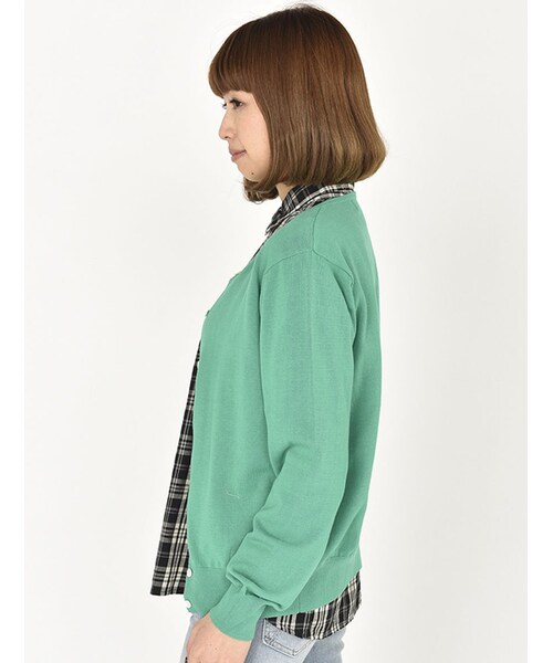 Rinajour（リナジュール）の「グログラン カーディガン（トップス・レディース・OFF/WHITE/ROYAL/YELLOW/GREEN・F）」の10枚目の写真