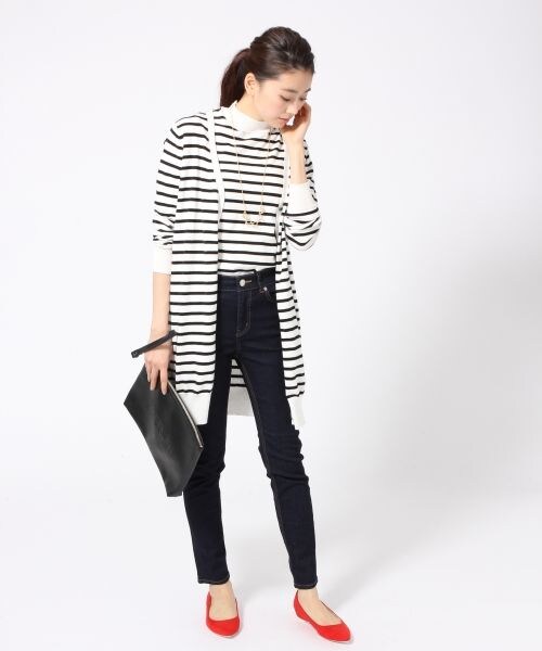 LOWRYS FARM（ローリーズファーム）の「ＣＯＮＥデニムスリムパンツ（パンツ・レディース・オフ/ブルー/ネイビー・Ｓ/Ｍ/Ｌ）」の6枚目の写真