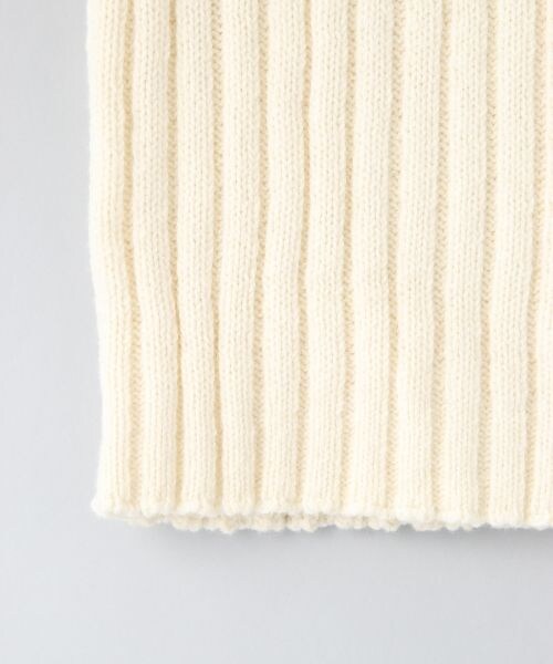 JEANASIS（ジーナシス）の「【先行予約】5Gリブロングワンピース（ワンピース/ドレス・レディース・アイボリー/ダークネイビー・FREE）」の7枚目の写真