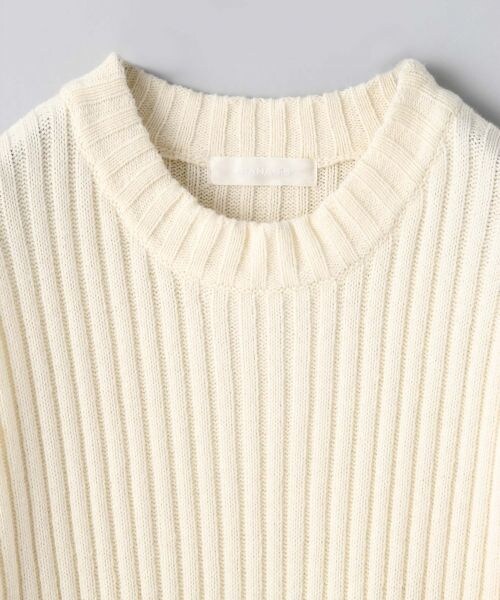 JEANASIS（ジーナシス）の「【先行予約】5Gリブロングワンピース（ワンピース/ドレス・レディース・アイボリー/ダークネイビー・FREE）」の4枚目の写真