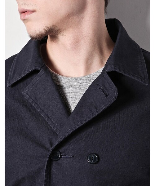 MR.OLIVE（ミスターオリーブ）の「MR.OLIVE STRETCH SERGE OVERDYED COTTON /SEMI DOUBLE WORK COAT（ジャケット/アウター・メンズ・ホワイト/アーミーグリーン/ネイビー・S/M/L）」の9枚目の写真