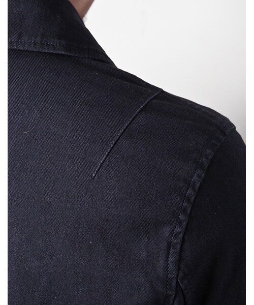 MR.OLIVE（ミスターオリーブ）の「MR.OLIVE STRETCH SERGE OVERDYED COTTON /SEMI DOUBLE WORK COAT（ジャケット/アウター・メンズ・ホワイト/アーミーグリーン/ネイビー・S/M/L）」の11枚目の写真