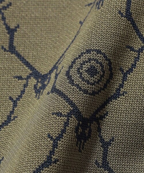 South2 West8（サウスツーウェストエイト）の「String V Neck Shirt - Poly Jq（ジャケット/アウター・グレー/ベージュ・M）」の8枚目の写真