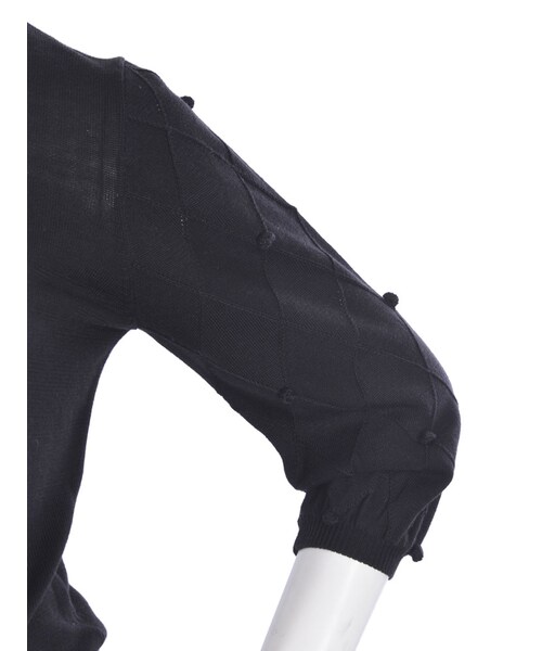 merry jenny（メリージェニー）の「H/Gメリーゴーラウンドハイネックニット（トップス・レディース・オフホワイト/ブラック/ピンク/アイスブルー・F）」の14枚目の写真