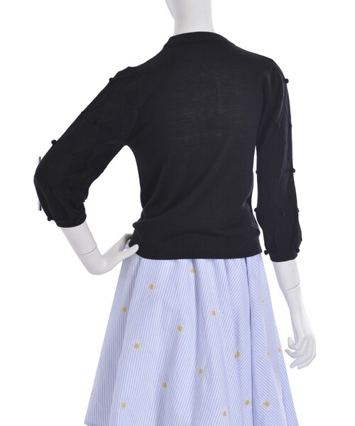 merry jenny（メリージェニー）の「H/Gメリーゴーラウンドハイネックニット（トップス・レディース・オフホワイト/ブラック/ピンク/アイスブルー・F）」の11枚目の写真