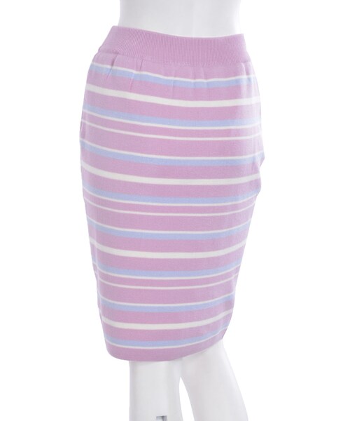 merry jenny（メリージェニー）の「ボーダーニットタイトスカート（スカート・レディース・ピンク/イエロー/ネイビー・F）」の8枚目の写真