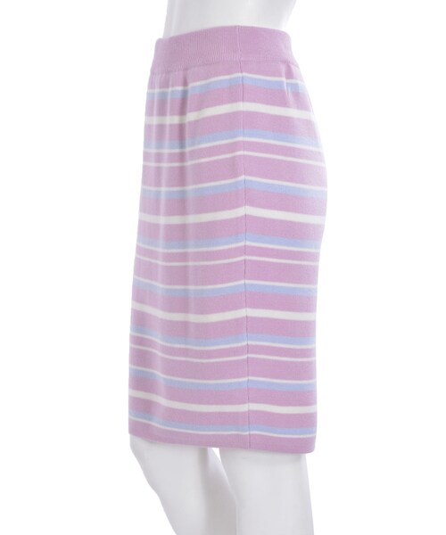 merry jenny（メリージェニー）の「ボーダーニットタイトスカート（スカート・レディース・ピンク/イエロー/ネイビー・F）」の7枚目の写真