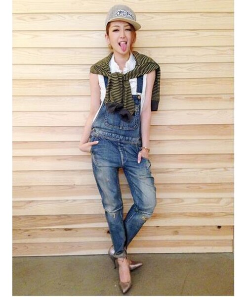 Ungrid（アングリッド）の「ヴィンテージサルエルサロペット（オールインワン・サロペット・レディース・ブルー/インディゴ・M/S）」の4枚目の写真