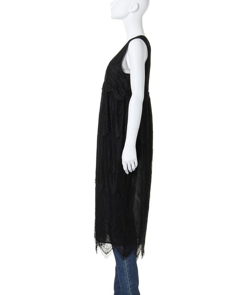 Ungrid（アングリッド）の「【Lady Like】レースロングジレ（ワンピース/ドレス・レディース・オフホワイト/ブラック・F）」の4枚目の写真