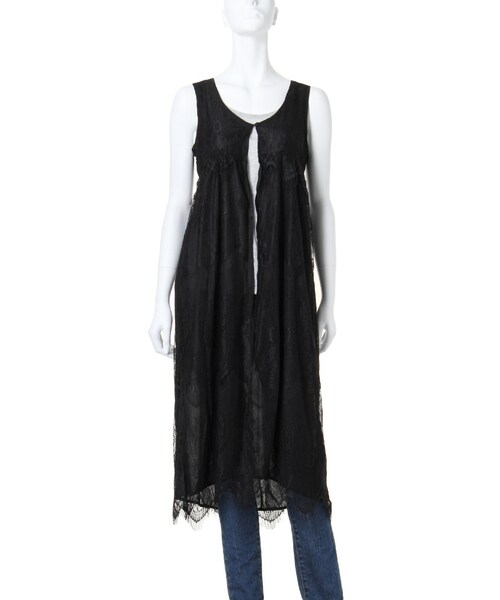 Ungrid（アングリッド）の「【Lady Like】レースロングジレ（ワンピース/ドレス・レディース・オフホワイト/ブラック・F）」の2枚目の写真