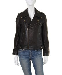 Ungrid | 《andGIRL10月号 中村アンｻﾝ着用》【Men’s Like】リアルレザーライダース(ジャケット/アウター)