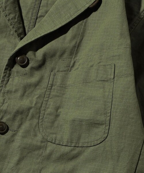 Engineered Garments（エンジニアードガーメンツ）の「Bedford Jacket Cotton Ripstop/ベッド フォード ジャケット（ジャケット/アウター・メンズ・オリーブ・S）」の4枚目の写真