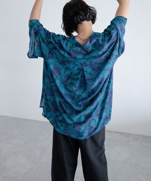 PAGEBOY(ページボーイ)の「サマーリゾートショートシャツ(トップス・レディース・モノトーン01/ピンク系25/ブルー系85・F)」の16枚目の写真