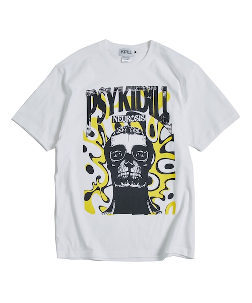 KIDILL(キディル)の「TEE - COLLABORATION WITH TOM TOSSEYN(Tシャツ/カットソー・メンズ・WHT/BLK・FREE)」の1枚目の写真