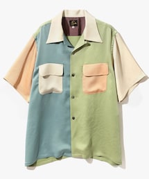 Needles | S/S Classic Shirt - Poly Sateen / Multi Colour(シャツ/ブラウス)