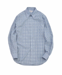 M A S U（エムエーエスユー）の「ZIP-UP MARBLE BANDANA SHIRT