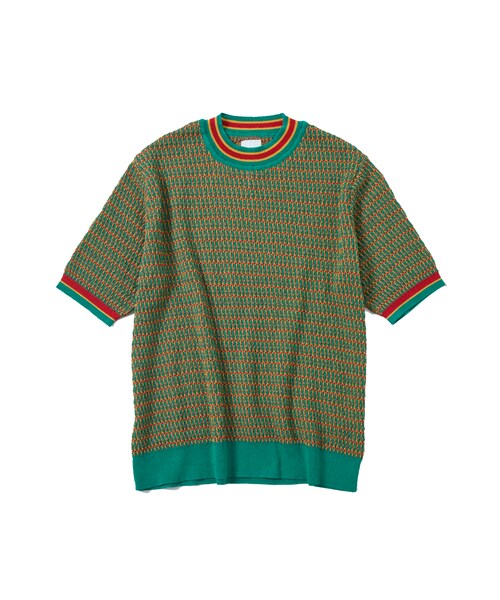 CREW NECK ROOTS H/S KNIT