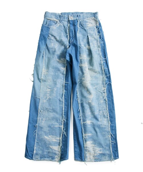 TAAKK（ターク）の「DESIGN WIDE DENIM PANTS（その他パンツ）」 - WEAR