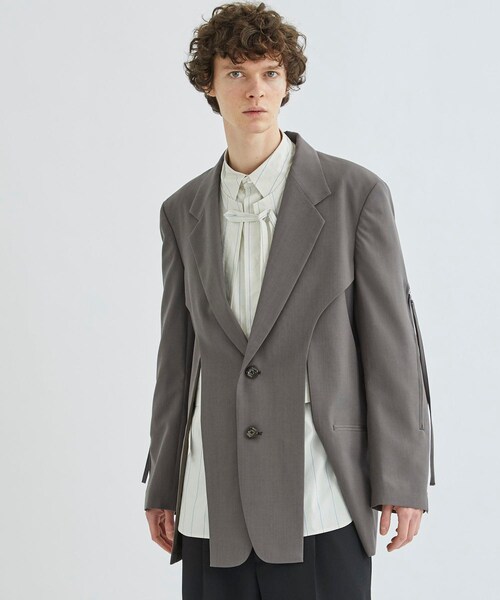 UJOH（ウジョー）の「ZIP Sleeve Cut Up JKT（その他アウター・メンズ・BLK/BRN・2/3）」の2枚目の写真