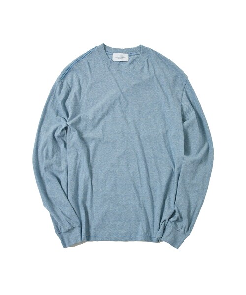 UNUSED(アンユーズド)の「Long-sleeve micro border T-shirt(Tシャツ/カットソー・メンズ・GRN/BLU・2/3)」の2枚目の写真