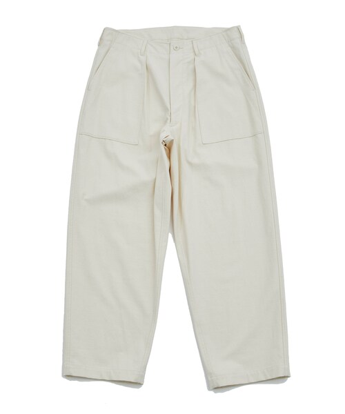 blurhms(ブラームス)の「Cotton Satin Baker Pants(その他パンツ・メンズ・ECRU/D.GRN/OLV・2/3)」の2枚目の写真