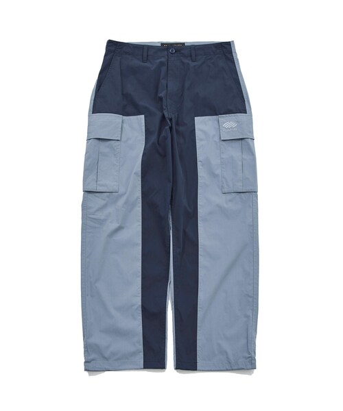 FLAGSTUFF（フラグスタフ）の「2TONE CARGO TROUSERS（その他パンツ・メンズ・KHK/NVY・M/L）」の2枚目の写真