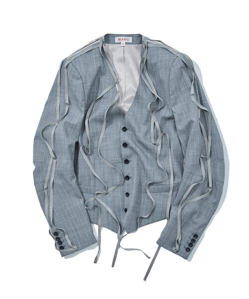MASU STAR JACQUARD WORK JACKET サイズ44 MASU STAR JACQUARD WORK JACKET サイズ44