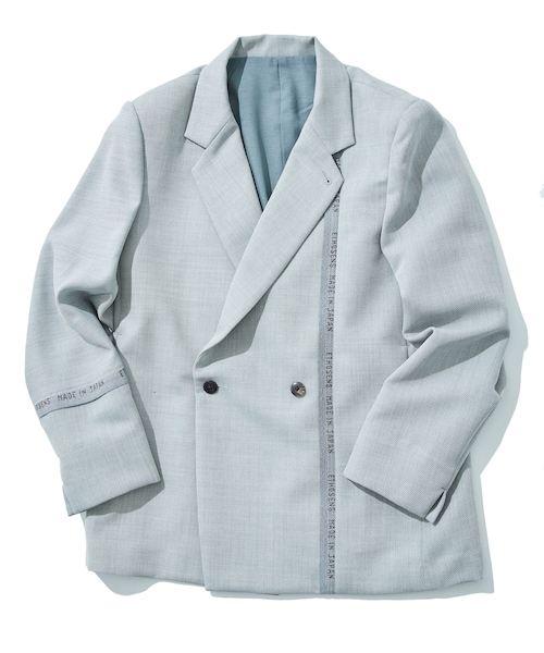 ETHOSENS(エトセンス)の「Ear name jacket(その他アウター・メンズ・BLK/SAX・1/2)」の2枚目の写真