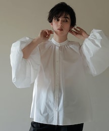 ETRE TOKYO　コットンリネンブラウス コットンリネンクロップド2wayブラウス(FREE WHITE): ETRE TOKYO