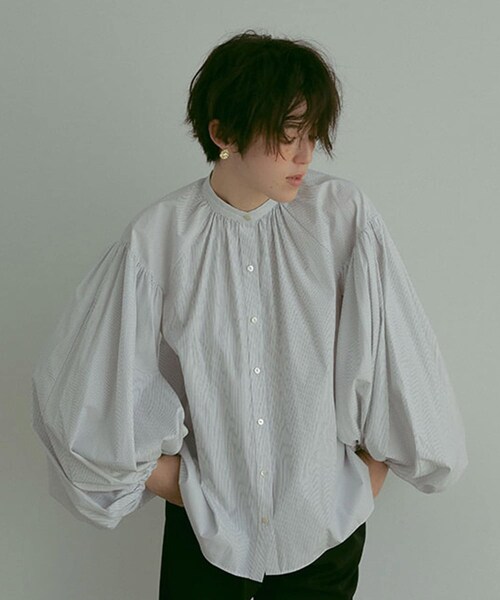ETRE TOKYO ボリュームスリーブシャツ WHITE ETRE TOKYO - ボリュームスリーブシャツ - WHITE | ADDICT WEB SHOP