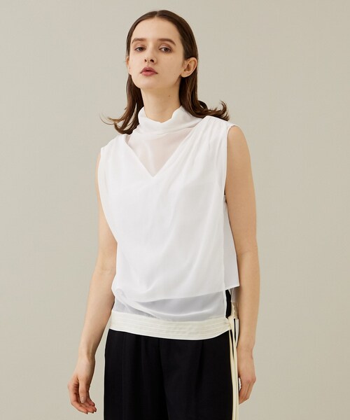 【SETUP‐EXE】SLEEVELESS LAYERED TOP main image 0