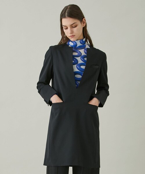 CINOH チノ　ワンピ　BLACK FORMAL JACKET DRESS CINOH（チノ）の「BLACK FORMAL JACKET DRESS（ワンピース